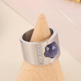 Stainless Steel Thick Rings For Women Statement Ring Women Party Jewelry Birthda