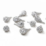 4PCS 18K Plated Drop Shaped Pendant Jewelry Findings DIY Earrings Accessories