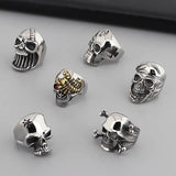 Fongten Gothic Skeleton Rings For Men Stainless Steel Cocktail Ring
