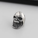 Fongten Gothic Skeleton Rings For Men Stainless Steel Cocktail Ring