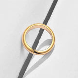 Non-Fading 18K Golden Ring Wedding Band Couple's Gift Jewelry