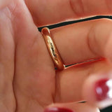 Non-Fading 18K Golden Ring Wedding Band Couple's Gift Jewelry