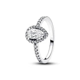 925 Silver Sparkling Crown Celestial Star Solitaire Ring