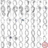 925 Silver Pantaro Stackable Rings Wedding Jewelry