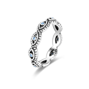 925 Silver Colorful Zirconium Ring LOVE Wedding Engagement Jewelry
