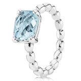 925 Silver Spring Flower Crown Heart Ring For Women