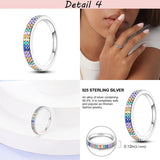 Colorful Pave Zircon Ring Heart Life Dragonfly Tree Finger Rings For Women