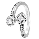 Glamour Luminous Ice Celestial Stars 925 Sterling Silver Ring