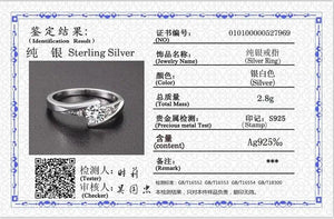 Tibetan Silver Zirconia Crystal Ring Wedding Band Bridal Jewelry Gift