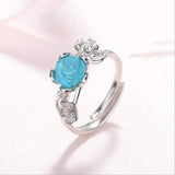 925 Silver Enchantress Rose Flower Ring for Women