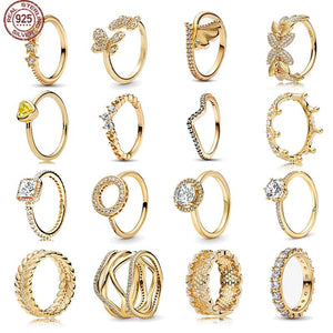 925 Sterling Silver Irregular Star Round Wave Charm Ring