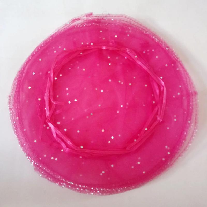 50pcs Round Organza Bag Drawstring for Wedding/gift/food/candy