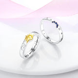 925 Silver Ring Women Flower Dragonfly CZ Zircon Jewelry Gift
