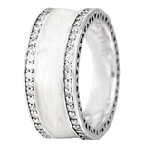 Angel Wings Heart Solitaire Ring 925 Sterling Silver for DIY Jewelry