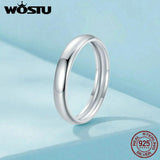 925 Silver Circle Wedding Rings Women Bridal Engagement Anillos 3.5mm