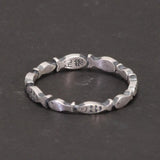 999 Pure Silver Fish Ring Antique Matte Finish Vintage Jewelry
