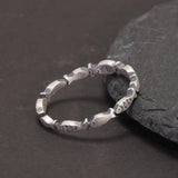999 Pure Silver Fish Ring Antique Matte Finish Vintage Jewelry