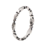 999 Pure Silver Fish Ring Antique Matte Finish Vintage Jewelry