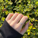 925 Silver CZ Birthstone Ring Women Gift Wedding Engagement Fine Jewelry
