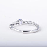 Tanzanite Infinity Ring Natural Gemstone Purple Statement Daily Ring