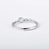 Tanzanite Infinity Ring Natural Gemstone Purple Statement Daily Ring