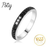 Spinel 3 Stone Band Ring 925 Sterling Silver Women Jewelry