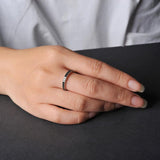 Spinel 3 Stone Band Ring 925 Sterling Silver Women Jewelry