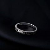 Spinel 3 Stone Band Ring 925 Sterling Silver Women Jewelry