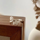 Cat Ring Women S925 Sterling Silver Student Friendship Gift