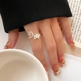 Cat Ring Women S925 Sterling Silver Student Friendship Gift
