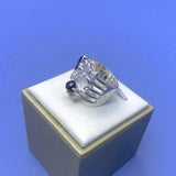 Spanish Bear Royal Ring in Sterling Silver with Black Onyx