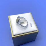 Spanish Bear Royal Ring in Sterling Silver with Black Onyx