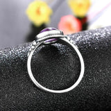 925 Silver Amethyst Ring Women's Jewelry for Wedding Anniversary