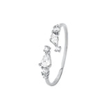CZ Sterling Silver Ring Wedding Party Jewelry
