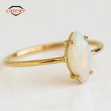 Opal 925 Sterling Silver Rings For Women Cartilage Anillos Wedding