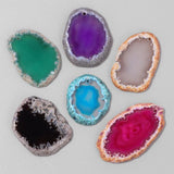 Natural Agates Pendants Polished Healing Stone DIY Charm Pendants