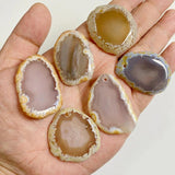 Natural Agates Pendants Polished Healing Stone DIY Charm Pendants