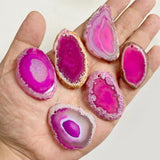 Natural Agates Pendants Polished Healing Stone DIY Charm Pendants