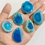 Natural Agates Pendants Polished Healing Stone DIY Charm Pendants