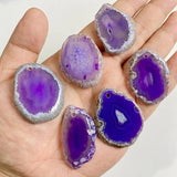 Natural Agates Pendants Polished Healing Stone DIY Charm Pendants