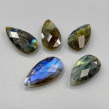Natural Amethyst Quartz Water Drop Pendants 13*25mm DIY Necklace