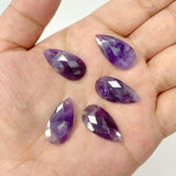 Natural Amethyst Quartz Water Drop Pendants 13*25mm DIY Necklace