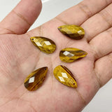 Natural Amethyst Quartz Water Drop Pendants 13*25mm DIY Necklace