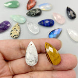 Natural Amethyst Quartz Water Drop Pendants 13*25mm DIY Necklace