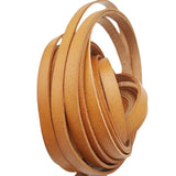 Aaazee 1 Yard 10mm Flat Leather Strip Distressed Tan 10x2mm