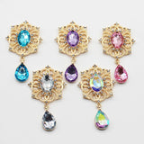 10pcs Rhinestone Acrylic Pendant DIY Clothing Decoration Jewelry Accessories