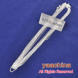 10Pcs 20in 925 Silver Neck Chains With Lobster Clasp For DIY