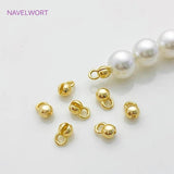 18K Plated Shell Bead Tip Crimp Ends for DIY Necklace Making