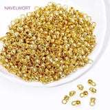 18K Plated Shell Bead Tip Crimp Ends for DIY Necklace Making