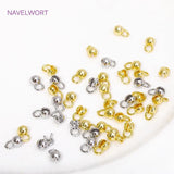 18K Plated Shell Bead Tip Crimp Ends for DIY Necklace Making